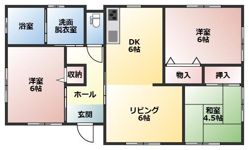 都城市豊満町の中古一戸建の間取り