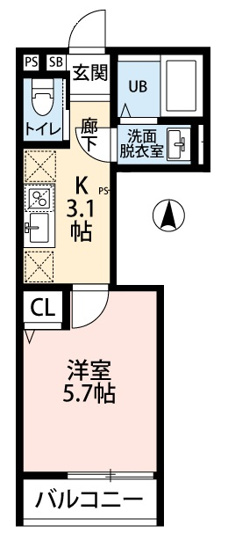 【間取り】 | Crecia大和田町