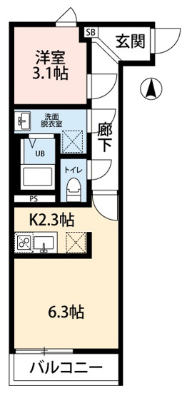 【間取り】 | Crecia大和田町