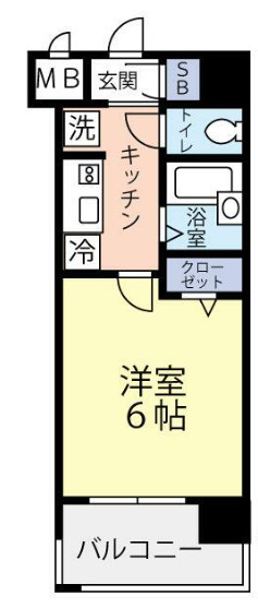 中野区江古田２丁目の賃貸マンションの間取り