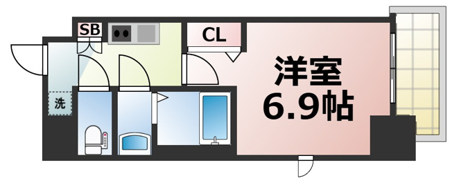 【間取り】 | フォーリアライズ玉造フェリス　仲介手数料無料