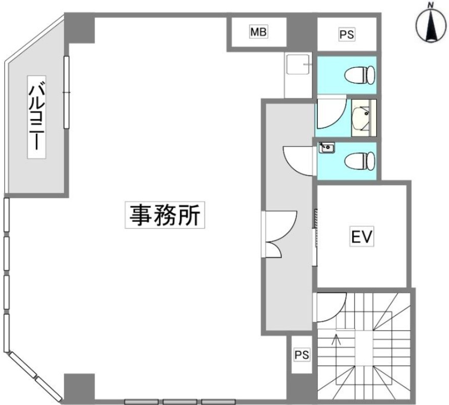 F－BASE堺筋本町6階の間取り