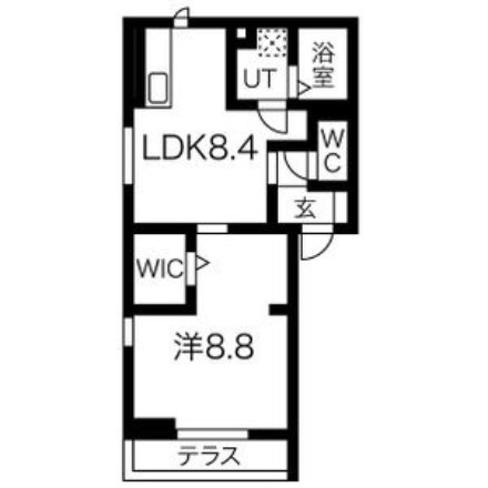カナール Eの間取り