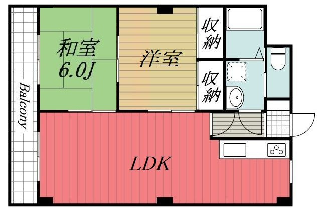 【間取り】 | パークサイド　Ⅱ