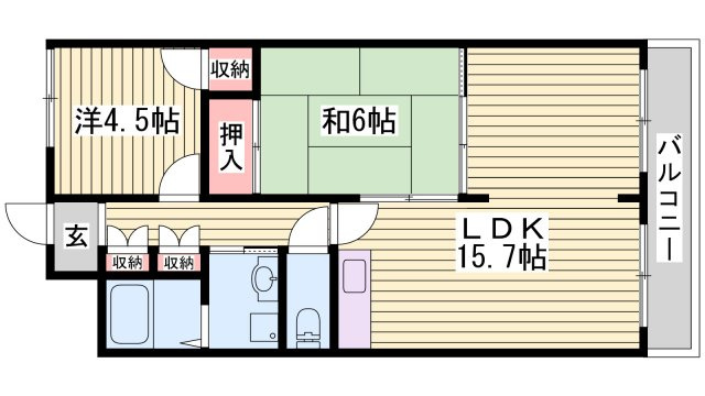 ルークレジデンス姫路の間取り