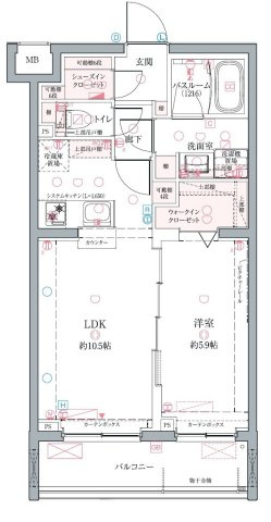 クレヴィスタ墨田の間取り