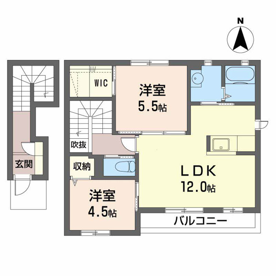 【間取り】 | アルコイリス小二里