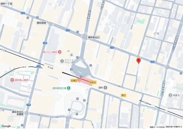 調布KSビルの地図