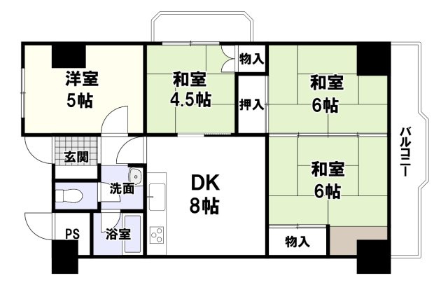 白川高層住宅の間取り