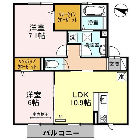 セジュールU南館の間取り