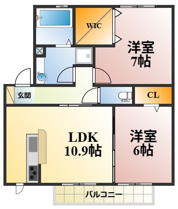 セジュールU南館の間取り