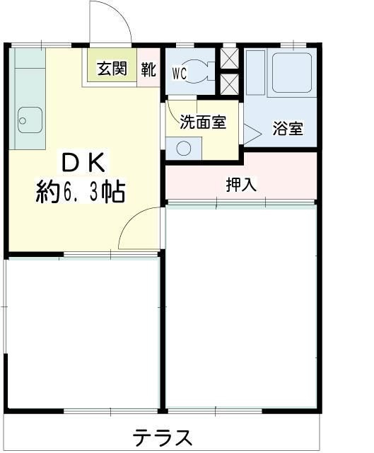 ハタハイツの間取り|間取りです。