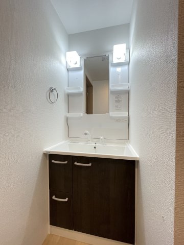 春日部市増富のアパートの洗面所