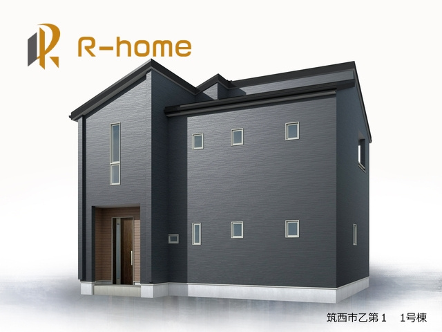 筑西市乙第1　新築戸建て　1号棟の外観パース|2026年11月完成予定！近隣の同仕様完成物件をご見学いただけます♪