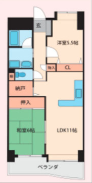 パークレーン六ツ門【キャッシュバック対象】の間取り