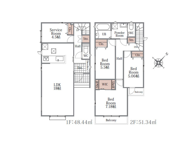 【間取り】 | 練馬区大泉町1丁目　新築一戸建住宅　全16棟　(保谷店) | N号棟/「洗う・干す・しまう」作業が2階ワンフロアで完結。重い洗濯物を持って階段を上り下りする必要がなく、家事負担を軽減できます。※図面を基に作成しています。現況と異なる場合は現況を優先いたします。