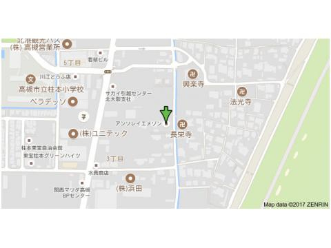 アンソレイエメゾンの地図