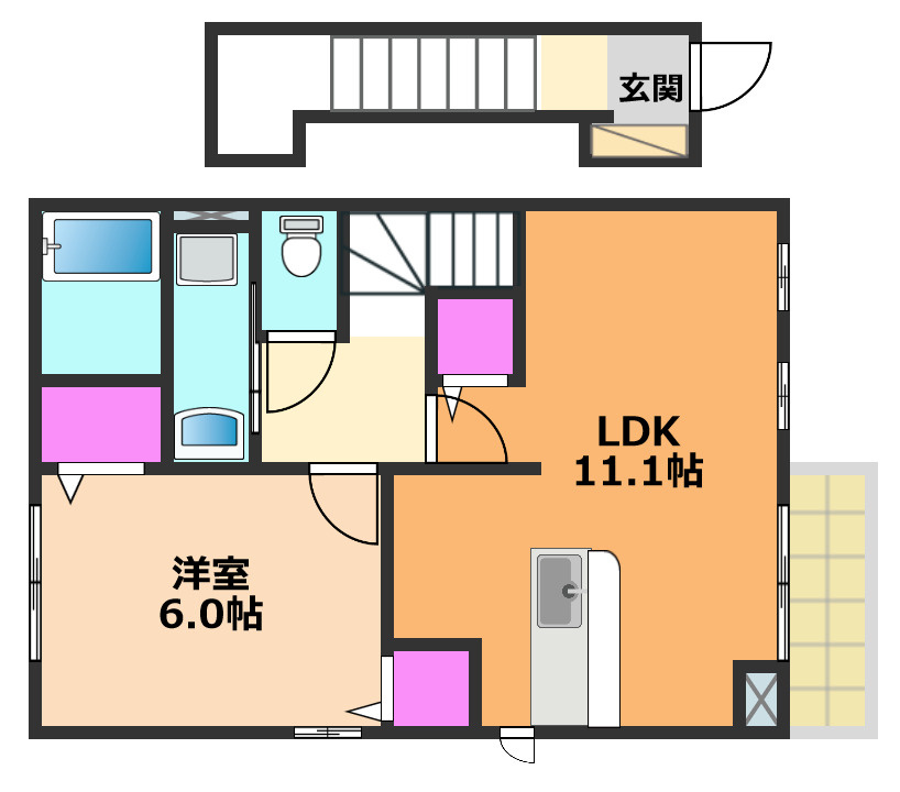 アンソレイエメゾンの間取り
