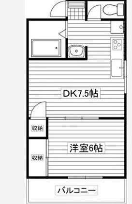 LEXANI新松戸　仲介手数料（賃料の1.10ヵ月）の50％OFF対象物件！の間取り