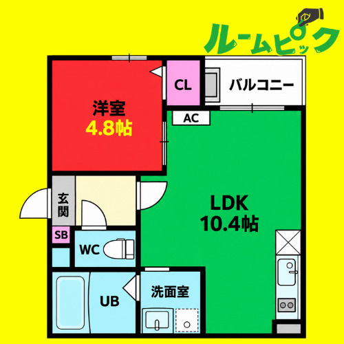 Jack osugiⅠ　名古屋市賃貸　仲介手数料無料の間取り