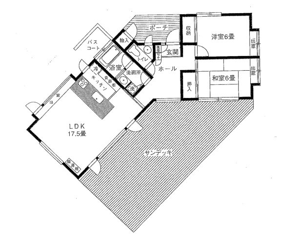 【北杜市大泉町谷戸】八ヶ岳南麓の個性あふれる平家住宅の間取り