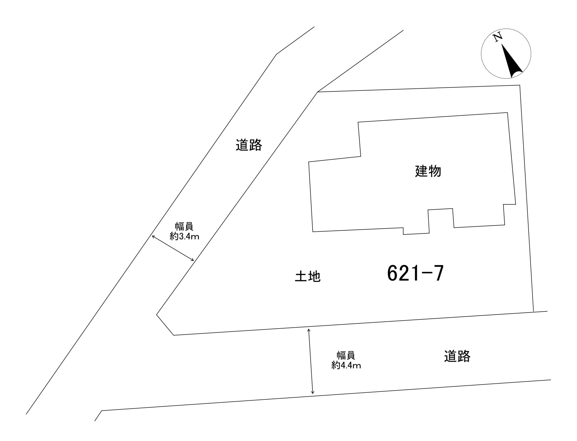 下松市生野屋五丁目　戸建ての区画図|区画図です。