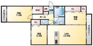 【間取り】 | ミモザメゾン菱屋西