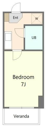 柏原マンションの間取り|間取りです。