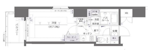 ＺＯＯＭ両国の間取り|間取りです。
