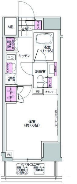プレジリア東日本橋の間取り|間取りです。