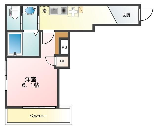 ファースト月島の間取り|間取りです。