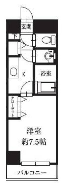 ＨＦ銀座レジデンスＥＡＳＴⅡの間取り|間取りです。