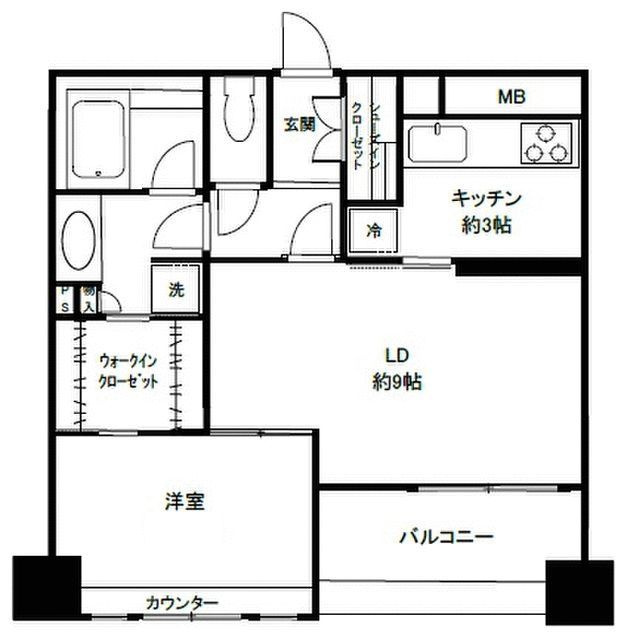 ファミールアクアージュの間取り|間取りです。