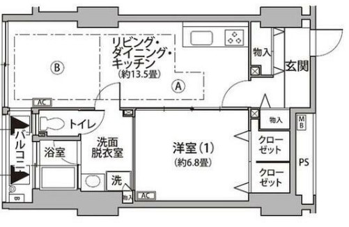 東雲キャナルコートＣＯＤＡＮ１２号棟の間取り|間取りです。