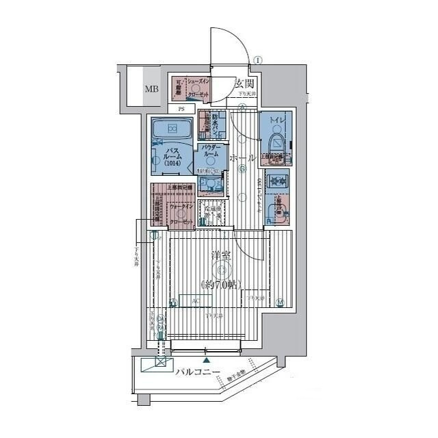 ＥＳＴＥＭ　ＣＯＵＲＴ　ＫＡＭＥＩＤＯ　ＴＯＫＹＯ　ＥＡＳＴの間取り|間取りです。