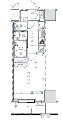 Rising Place Kameidoの間取り|間取りです。