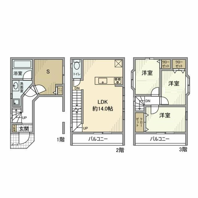 亀戸9町目戸建の間取り|間取りです。
