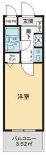 ライオンズマンション大島第２の間取り|間取りです。