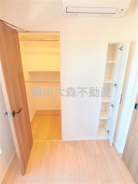 パークリュクス蒲田1丁目の収納|大型収納　　ウォークインクローゼットと棚収納