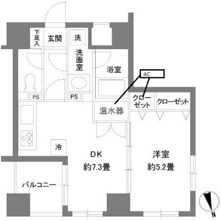 【間取り】 | カスタリア新富町Ⅱ