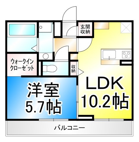 トリシア南俣　イーストの間取り