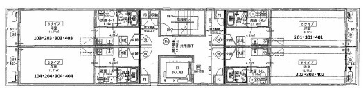 京都市東山区三条通南３筋目東大路西入進之町の一棟マンションの間取り
