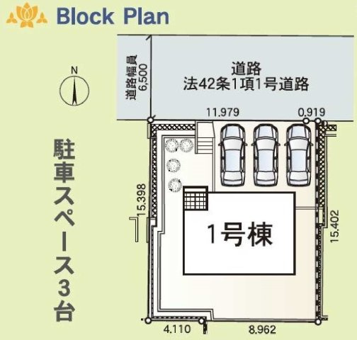 【横浜市旭区今宿2丁目24-18新築戸建て】★仲介手数料無料★（中沢小学校・旭中学校）の区画図