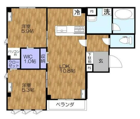 ＷＪ・Ｗ－２６の間取り