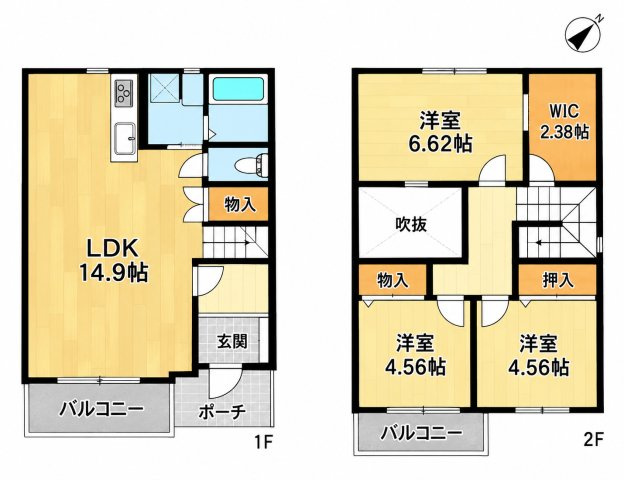 リックメゾン筑紫野Bの間取り