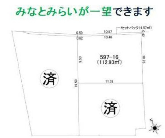 【横浜市保土ケ谷区川島町597-16新築戸建て】★仲介手数料無料★（坂本小学校）の区画図