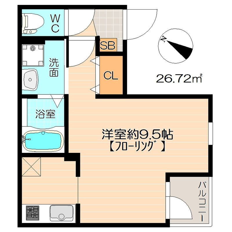 パームヴィラ笹原Ⅱの間取り