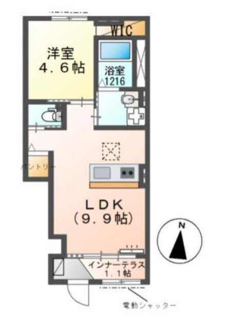 ドミール新鎌ヶ谷【非対面接客対応！】接客・申込・契約　オンライン＆LINE　相談可！の間取り