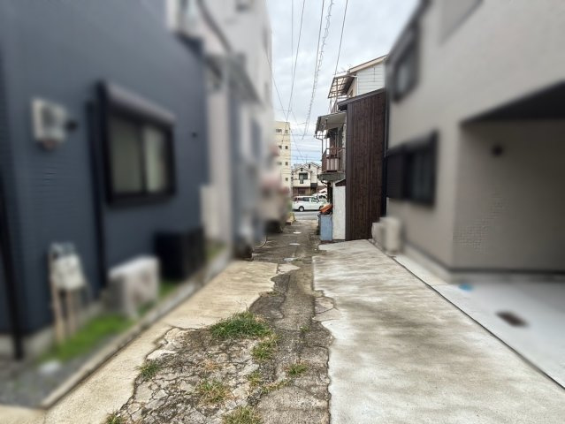 中原通6丁目 売土地の前面道路含む現地写真
