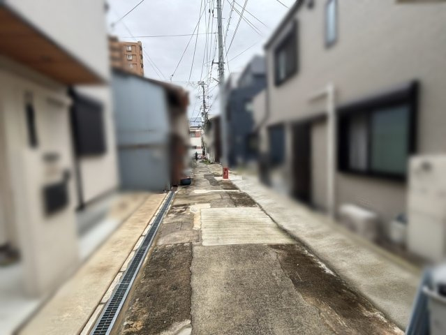 中原通6丁目 売土地の前面道路含む現地写真